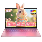 Exsurf T152A 15.6" Laptop – Intel N95, 16GB RAM, 512GB SSD,Windows 11 Pro, Pink