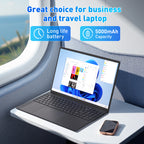 Exsurf 16" Business Laptop, Windows 11 Pro Computer, AMD Ryzen 5 3500U, 32GB RAM 1TB SSD, Backlit Keyboard, Fingerprint Unlock, Black