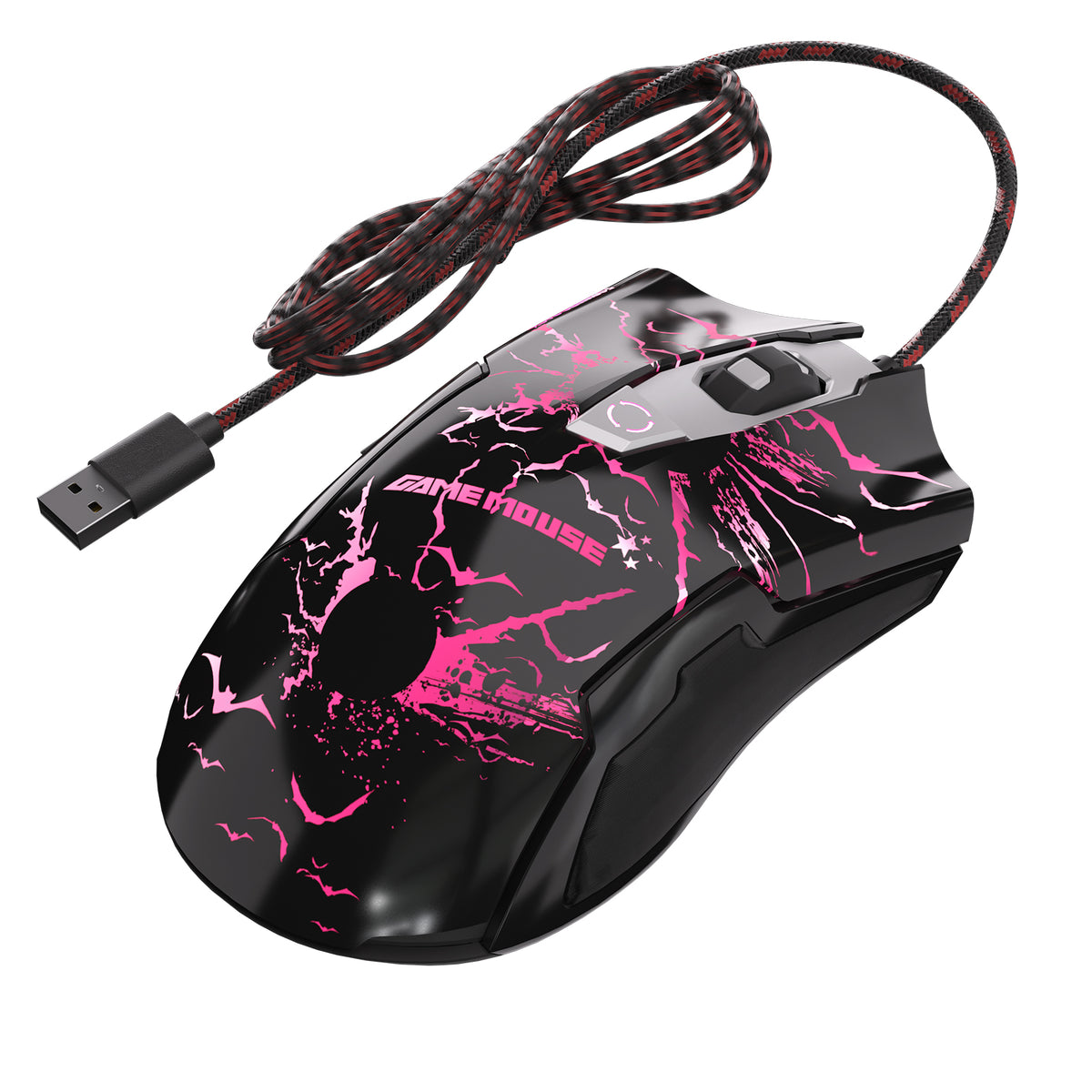 Exsurf Gaming Mouse, USB Wired Laptop Mice, with Cool Breathing RGB Light, Very Heavy and Good Hand Feel Ergonomic, Sniper Button, High Precision for Gaming/Office