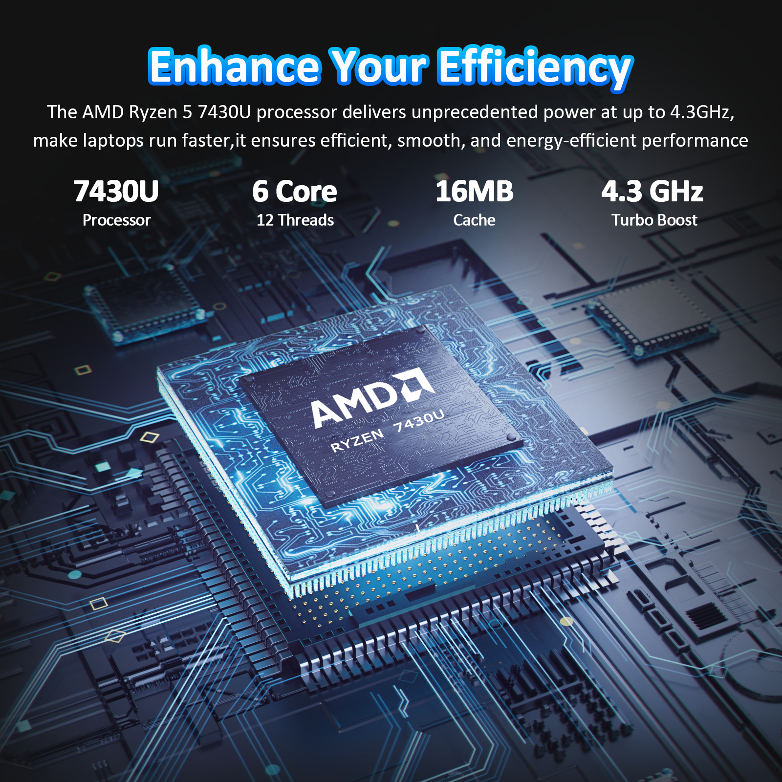 Exsurf T160R 16" Laptop – AMD Ryzen 5 7430U, 32GB RAM, 1TB SSD,Windows 11 Pro,Grey