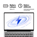 exsurf 15.6" Student Laptop, Ryzen 3 Up to 3.5GHz, 8GB RAM 512GB SSD, Backlit Keyboard & Fingerprint Unlock for Daily Use