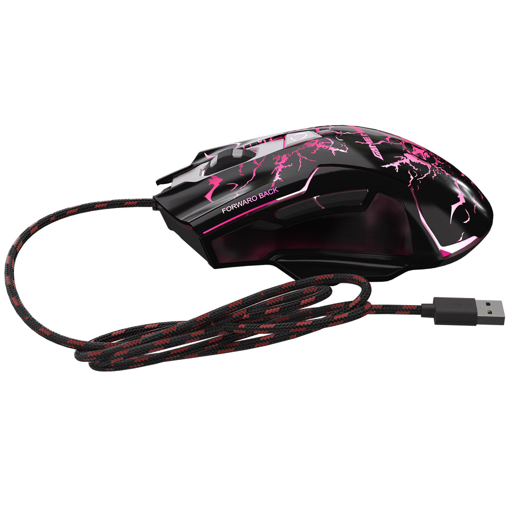 Exsurf Gaming Mouse, USB Wired Laptop Mice, with Cool Breathing RGB Light, Very Heavy and Good Hand Feel Ergonomic, Sniper Button, High Precision for Gaming/Office