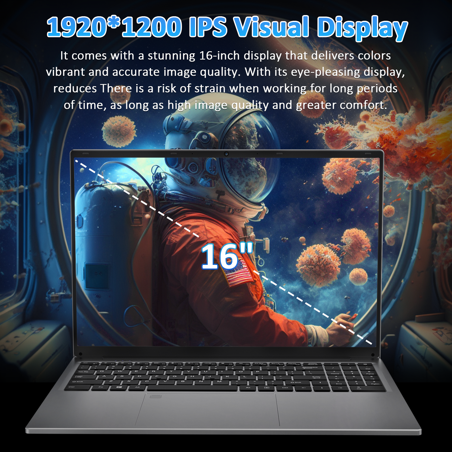 Exsurf T161N 16" Laptop – I3 1000NG4, 16GB RAM, 1TB SSD,Windows 11 Pro, Silver