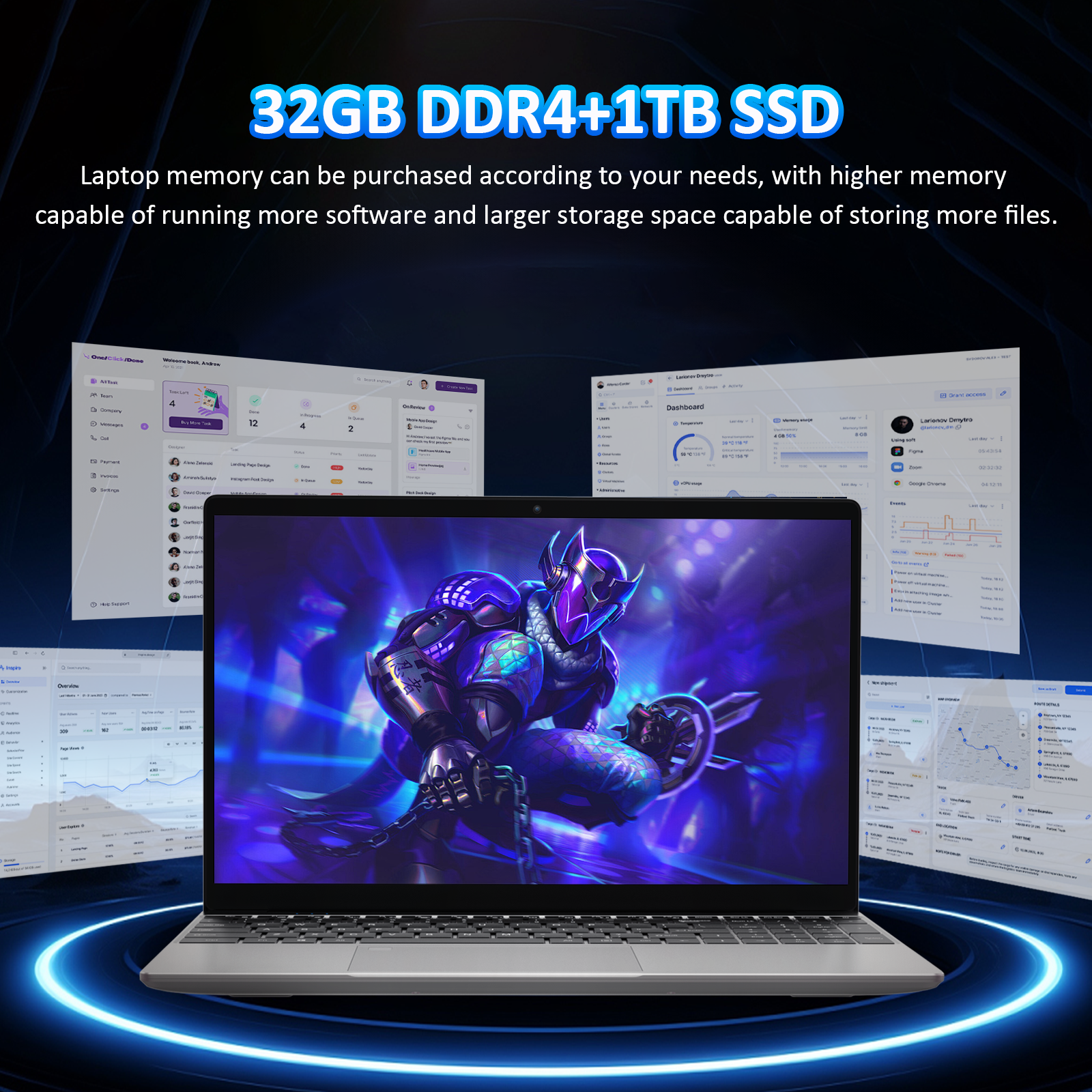 Exsurf T152A 15.6" Laptop – Intel N150, 32GB RAM, 1TB SSD,Windows 11 Pro, Silver