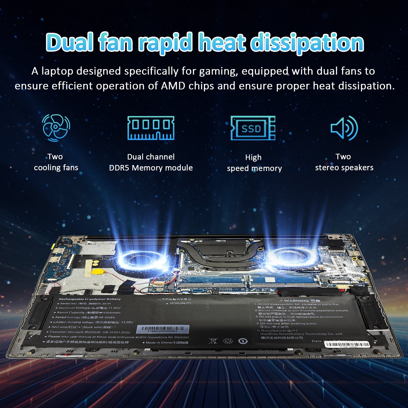 Exsurf 16" 1200IPS Laptop AMD Ryzen 7 7840HS, 32GB DDR5 RAM, 1TB NVMe SSD, Windows 11 Pro Gaming Computer, Backlit, Fingerprint, Full-Type C, WiFi 6, Bluetooth 5.3, Webcam Switch, Gray