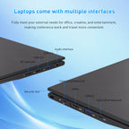 Exsurf 16" Business Laptop, Windows 11 Pro Computer, AMD Ryzen 5 3500U, 32GB RAM 1TB SSD, Backlit Keyboard, Fingerprint Unlock, Black