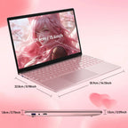 Exsurf T152A 15.6" Laptop – Intel N150, 32GB RAM, 1TB SSD,Windows 11 Pro, Pink
