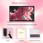 Exsurf T152A 15.6" Laptop – Intel N150, 32GB RAM, 1TB SSD,Windows 11 Pro, Pink