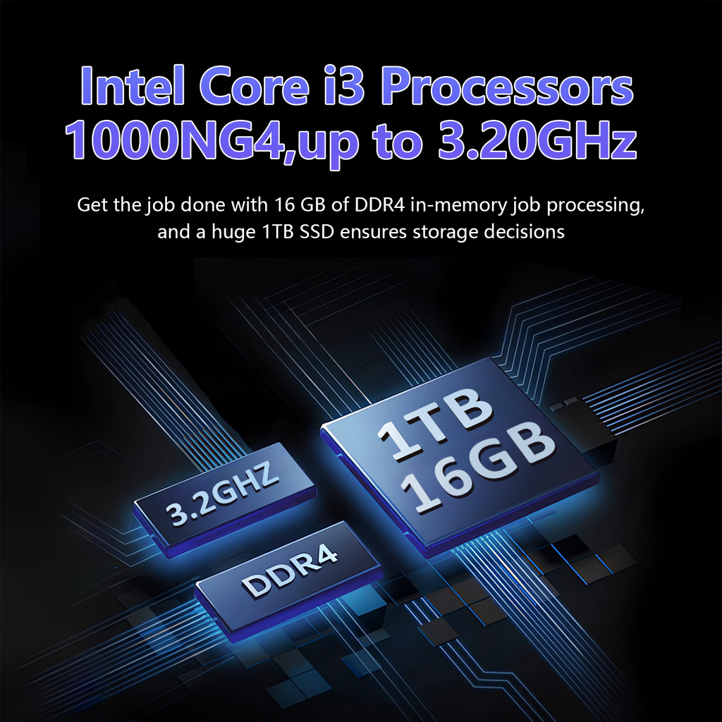 Exsurf T161N 16" Laptop – I3 1000NG4, 16GB RAM, 1TB SSD,Windows 11 Pro, Silver