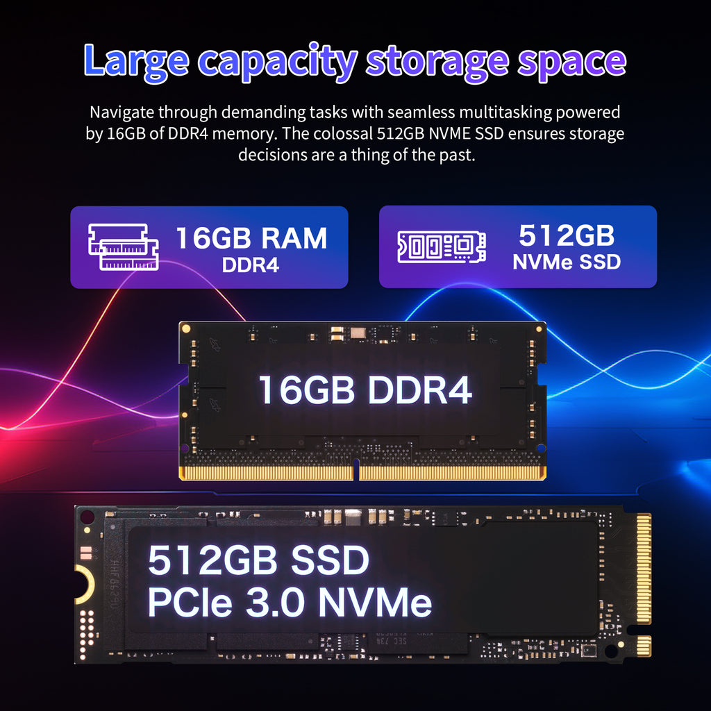 Exsurf T152A 15.6" Laptop – Intel N95, 16GB RAM, 512GB SSD,Windows 11 Pro, Silver