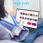 Exsurf 16" 1200IPS Laptop AMD Ryzen 7 7840HS, 32GB DDR5 RAM, 1TB NVMe SSD, Windows 11 Pro Gaming Computer, Backlit, Fingerprint, Full-Type C, WiFi 6, Bluetooth 5.3, Webcam Switch, Gray