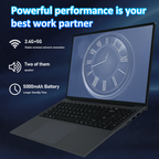 Exsurf T160R 16" Laptop – AMD Ryzen 5 7430U, 16GB RAM, 512GB SSD,Windows 11 Pro,Grey