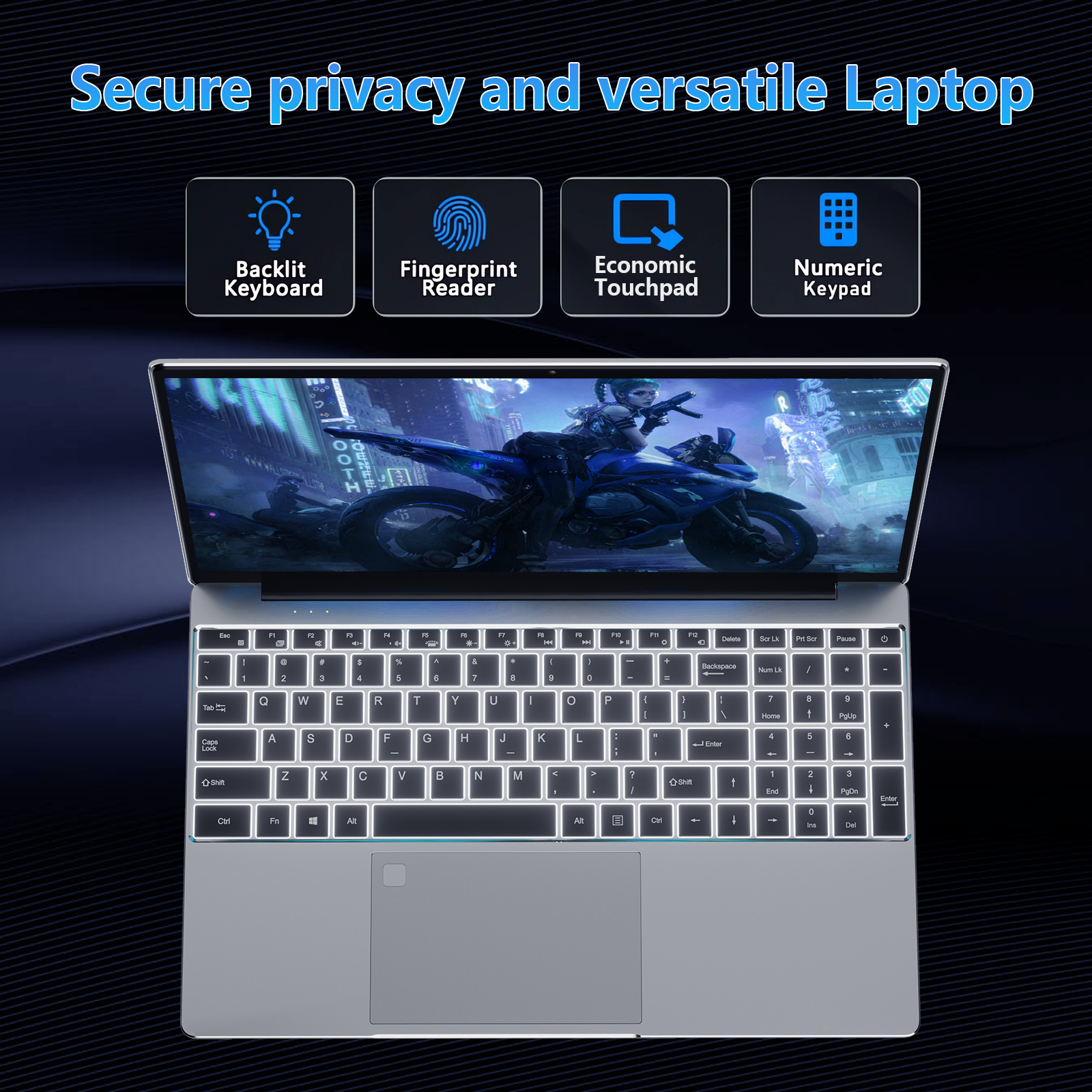 Exsurf T152A 15.6" Laptop – Intel N150, 32GB RAM, 1TB SSD,Windows 11 Pro, Silver