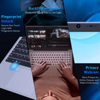 Exsurf 15.6" Business Laptop, AMD Ryzen 3250C, 16GB DDR4 RAM 1TB NVMe SSD, Windows 11 Pro Laptop Computer, Backlight Keyboard, Fingerprint Reader, Silver