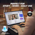 Exsurf 15.6-inch thin and light laptop, IPS Full HD screen, Athlon Silver 3050E, 32GB DDR4 memory, 1TB SSD, WiFi 5/USB 3.0/Type-C/HDMI/BT 4.2, Win 11 Pro, perfect for work, study and entertainment, silver